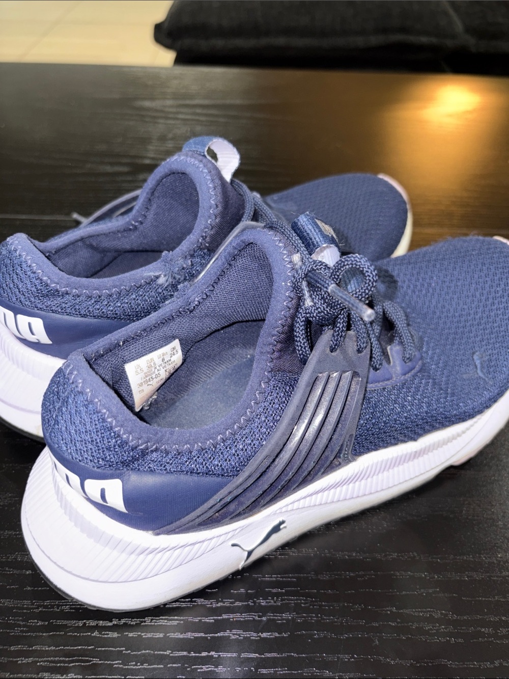 Puma Women's Navy and Lilac Athletic Running Shoes